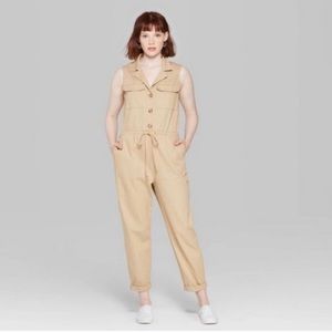 Beige/Tan Jumpsuit